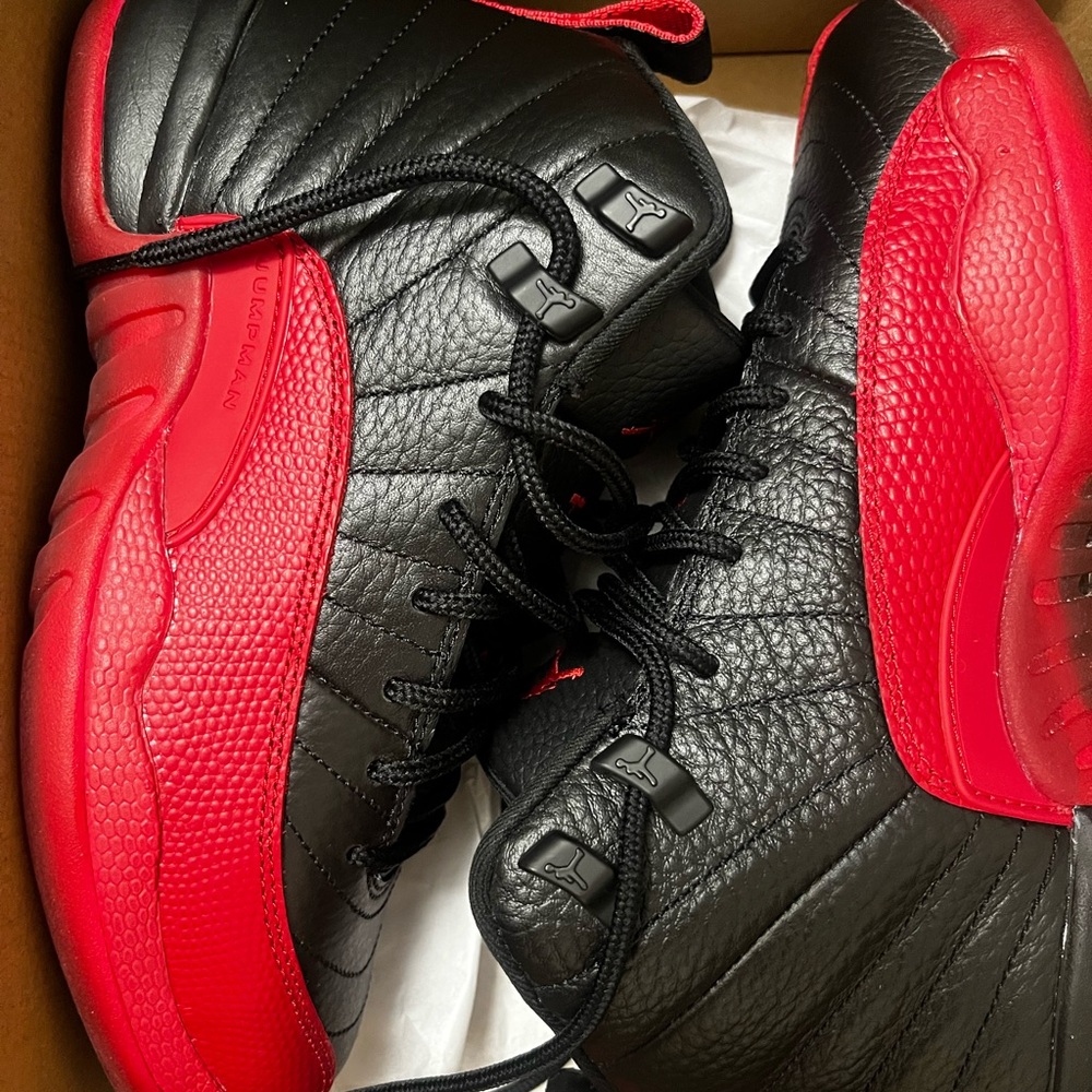 Jordan Kids Black and Red Sneakers